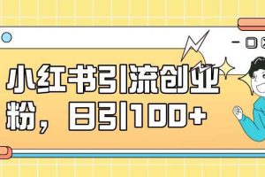 小红书图文引流，日引100+创业粉兼职粉