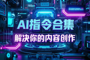 最新AI指令合集，内含高质量Ai指令和详细教程，解决你的自媒体内容创作，免费白嫖工具软件