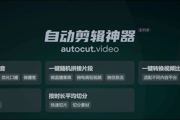 PC自动剪辑神器 美册平替内置多种功能