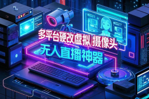 最新WeCam虚拟摄像头无人直播神器，支持全平台自动抽帧硬改直播间【永久脚本+使用教程】