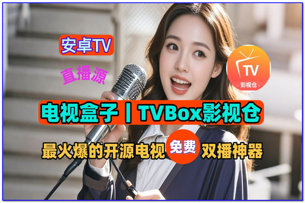 电视盒子丨TVBox影视仓，安卓TV直播源，目前最火爆的开源电视免费双播神器