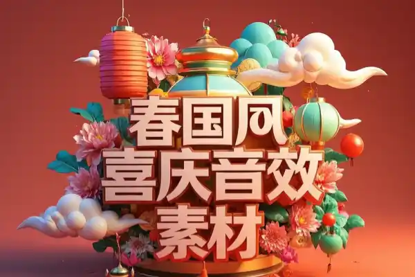 新春国风喜庆欢庆音效素材合集新年新春喜庆场景使用【虚拟资源】