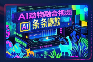 免费工具2分钟1条AI动物融合爆款原创视频震撼吸粉破播放撸创作者收益