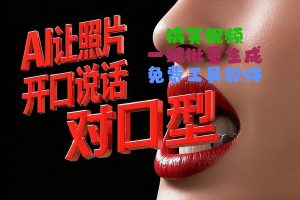 2分钟用AI让照片开口说话 对口型配音搞笑视频，一键批量生成免费工具软件过原创视频效果惊艳！