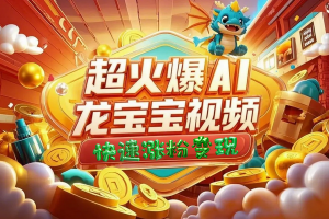 超火爆的AI龙宝宝视频制作一键多平台发布快速涨粉变现免费工具软件