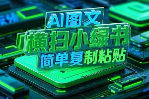 AI赋能小绿书，解锁长尾收益！流量暴增，带货新招：一键图文+直播”