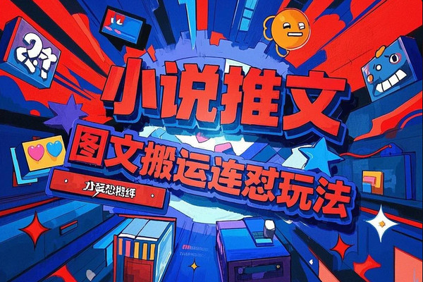 小说推文最新玩法图文搬运连怼玩法