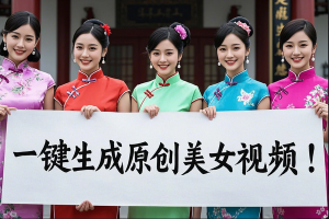 抖音快手AI美女视频搬砖项目，自定义服装全自动制作【AI软件+使用教程】