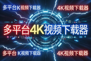 【电脑4K视频下载器高级版】—智能解析高画质视频，一键下载字幕与音乐，多平台便携神器！