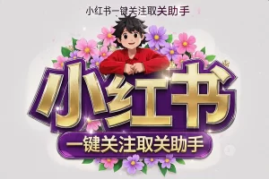 【红书一键关注取关助手】释放双手，自动跟进/取关，高效省时！