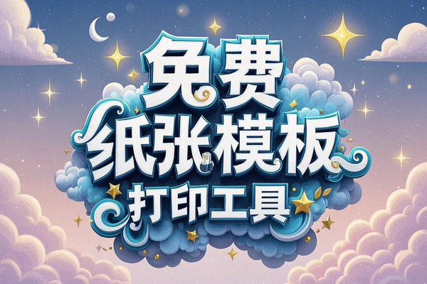 【纸由我】免费纸张模板打印工具 — 轻松定制，随心打印，纸张由你做主！