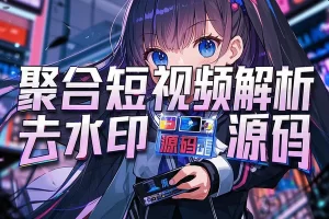 【二次元短视频解析去水印系统源码】— 自适应双端，升级版聚合解析