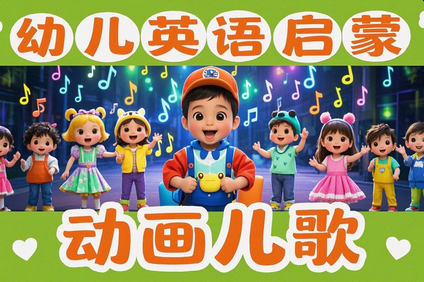 幼儿英语启蒙：分阶动画儿歌 (0-9岁) — 全阶段英语启蒙资源