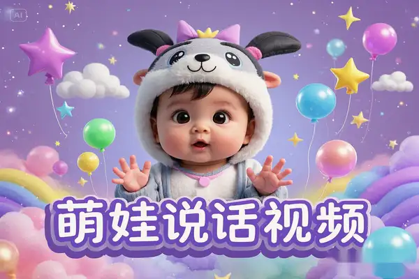 AI萌娃说话视频爆火！新手宝妈日涨粉2W+，轻松赚钱
