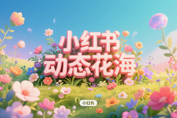 【小红书动态花海AI玩法】— 3天实操变现1420元，专为女性打造治愈系爆款视频！