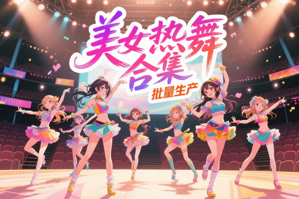 AI批量生成美女舞蹈合集：小咖剪辑全流程教学