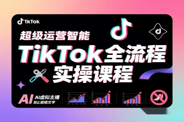 TikTok全流程实操课程｜从账号注册到流量变现全攻略