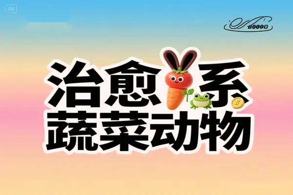 AI制作治愈系蔬菜动物视频｜手把手教你快速变现