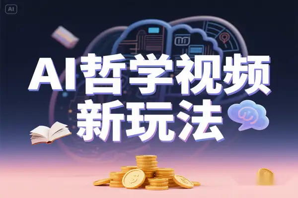 【AI 新风口】AI 哲学视频玩法大揭秘：高效变现，小白也能玩