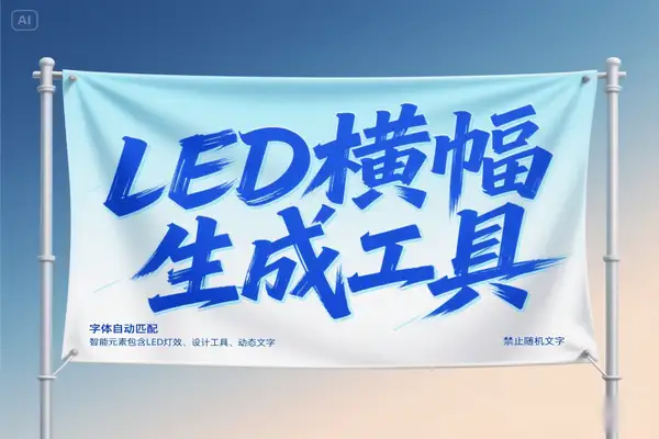 【免费在线神器】超炫 LED 横幅生成，一键打造活动焦点【在线工具】