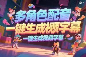 超实用！完全免费AI配音工具：多角色配音+一键生成视频字幕