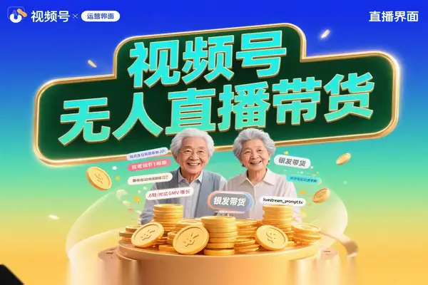 视频号中老年赛道：低门槛开启无人直播带货副业新机遇