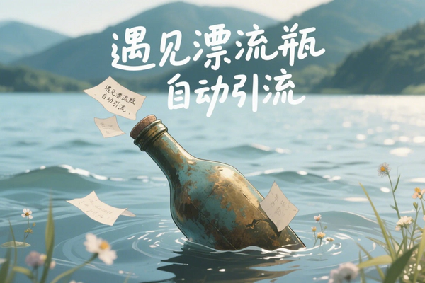 【遇见漂流瓶全自动特级引流助手】— 轻松日引500+色粉，实现全自动被动流量引爆