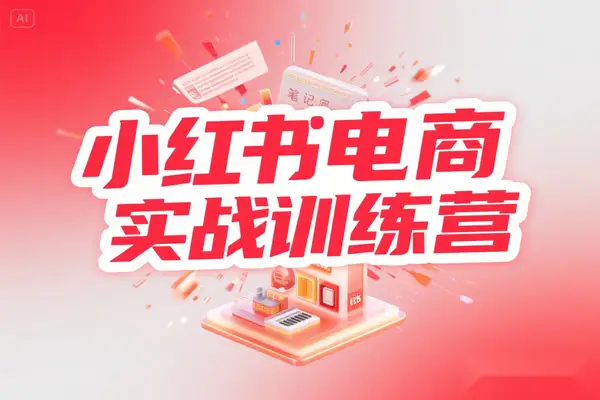 小红书电商实战训练营：30 天 0 基础速成，解锁运营全攻略