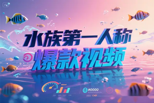 水族类第一人称视角视频实操：7.8万涨粉，月入五位数秘籍