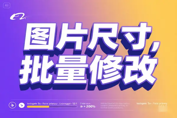 图片尺寸格式批量处理神器：高效压缩，一键修改，设计运营必备