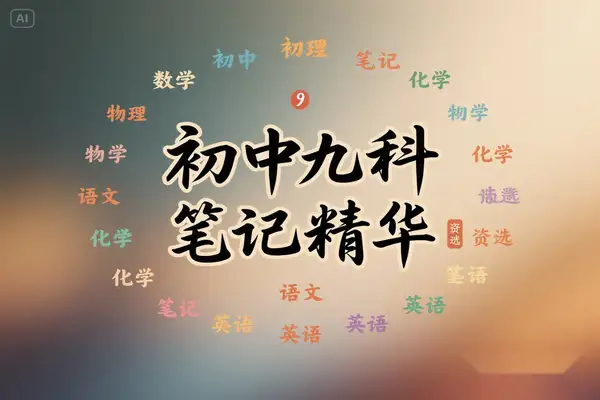 2025初中全科备考宝典：九大学科核心知识点，助力教师、家长、学生