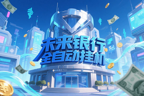 未来银行全自动挂机项目，AI智能防封，单日轻松收益50+