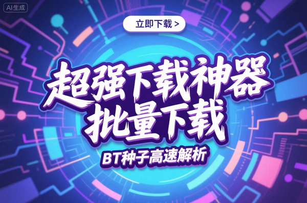 下载神器：3000链接批量高速下载，BT种子极速解析