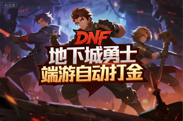 DNF地下城全自动打金挂机，工作室成型项目，单号日入100+