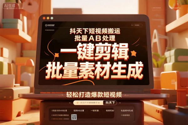 抖天下短视频搬运剪辑神器：一键操作，高效创作短视频的必备工具教程