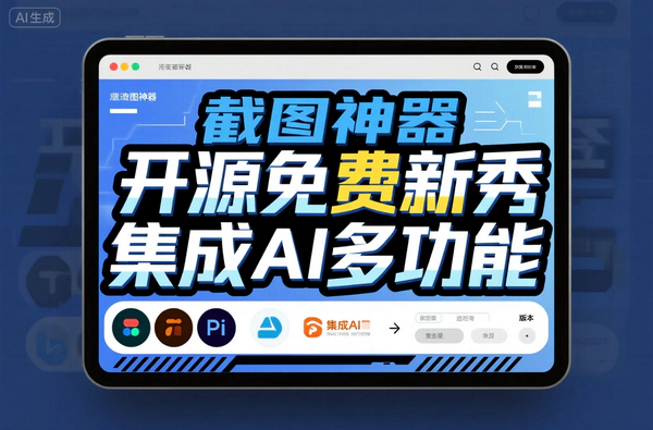 截图神器：开源免费新选择，集成AI多功能破内卷