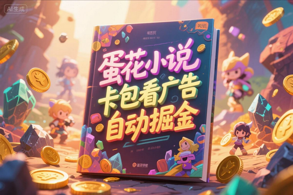 抖音蛋花小说广告掘金挂机项目，日赚20-30+轻松实现！