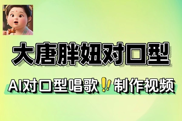 AI大唐胖妞对口型短视频：3种玩法，助你轻松涨千粉万粉