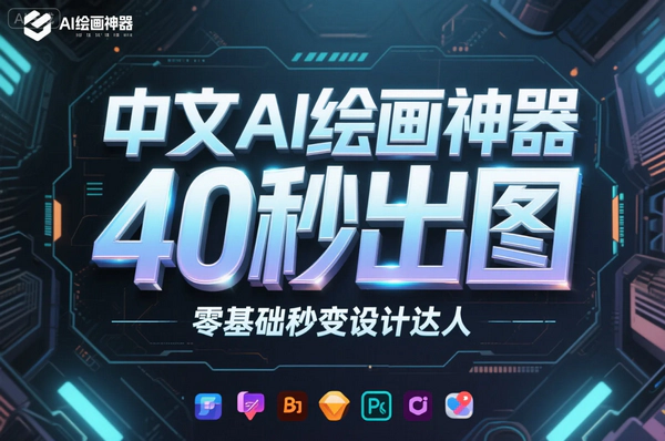 中文AI绘画神器：40秒出图，零基础秒变设计达人