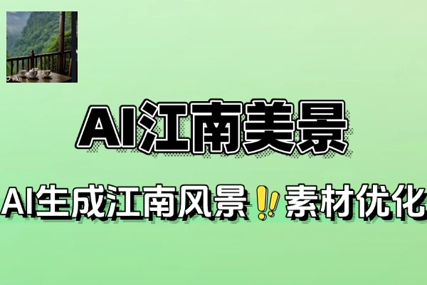 AI江南美景视频课：零基础速成，短视频轻松引流变现