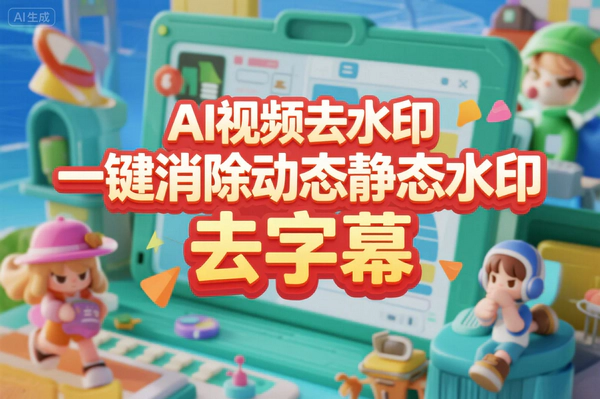 AI视频去水印神器：一键清除动态静态水印及字幕，免费高效