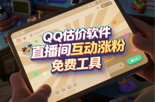 QQ号估值神器来袭，直播间免费涨粉互动必备工具