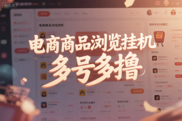 申小豹电商挂机新项目：全自动手动双模式，轻松日赚200+