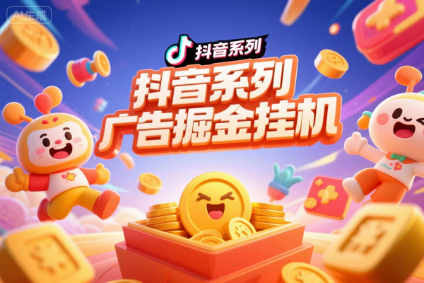 抖音广告掘金养机助手：挂机脚本教程，单机轻松日赚20+