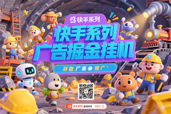 快手广告掘金助手：全自动养机挂机，轻松实现单机日赚20+