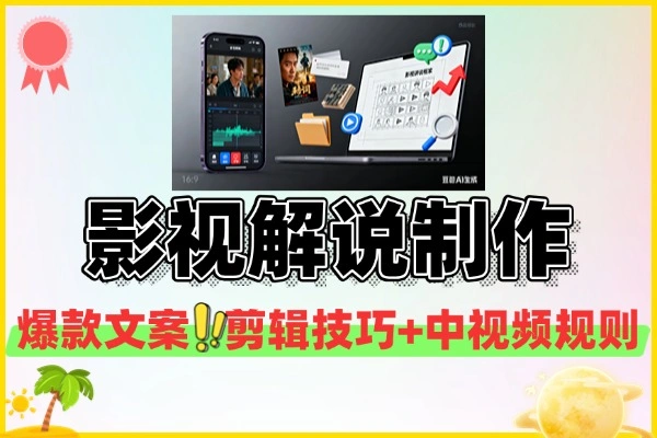 2025抖音影视赛道：影视解说爆款剪辑手机电脑双端实战课