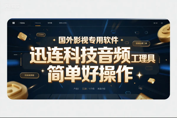 迅连科技音频处理工具 CyberLink AudioDirector 2025版原创视频内容：永久软件+教程，音频处理利器