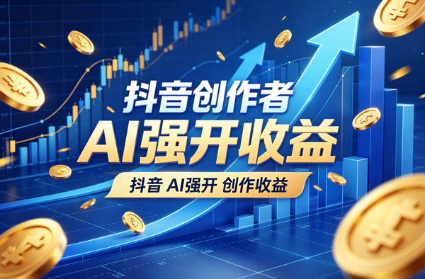 抖音创作者伙伴计划AI强开教程｜不够门槛也能拿创作收益附实操资料