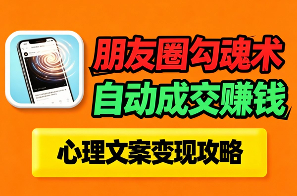 朋友圈不销而售成交课_洗脑悬疑催眠故事四大文案体系_私域被动营销