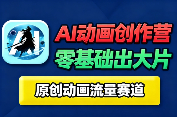 AI智能体短篇动画实战教程_零基础古风武侠科幻大片量产手机电脑双端操作